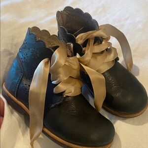Handmade leather booties